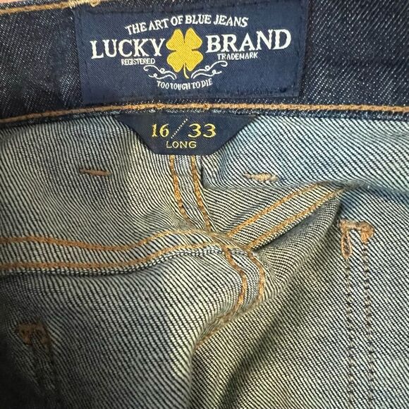 New! Lucky Brand Sweet N’ Low Bootcut High-Rise Blue Women Jeans Sz 16/33 Long - Picture 11 of 12